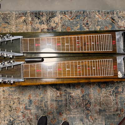 MSA Super Sustain II Vintage XL Double Neck Pedal Steel Guitar W/Case image 4
