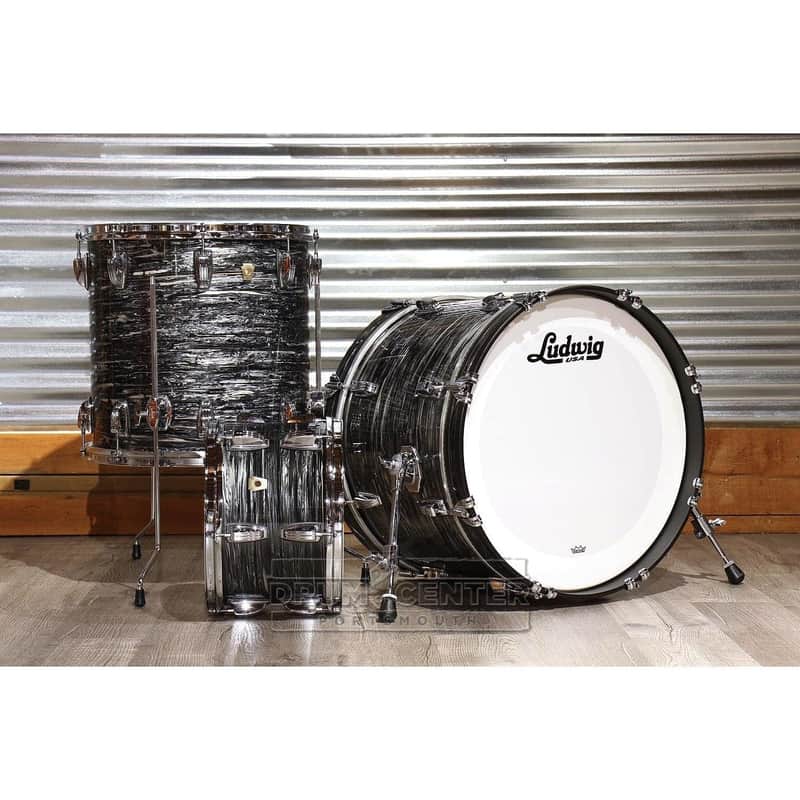 Ludwig Classic Maple 3pc 20/12/16 Drum Set Vintage Black Oyster image 1
