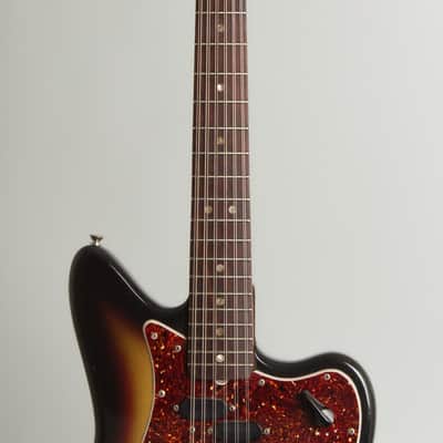 Fender Electric XII 12 String Solid Body Electric Guitar (1966), ser. #136729, original black tolex hard shell case. image 8