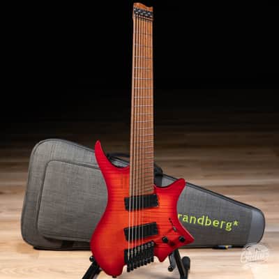 Strandberg Boden Original N2.8 8 String Headless – Sunset Coral Burst Satin image 1