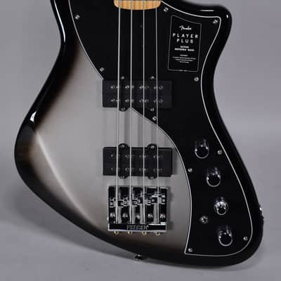 2021 Fender Player Plus Active Meteora Silverburst Finish Bass Guitar w/Bag image 2