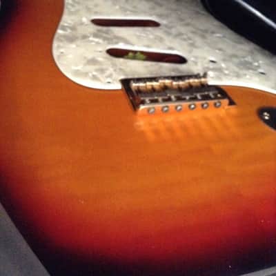 Custom Strat Body custom made 1996 Sunburst with Gold Hardware image 3