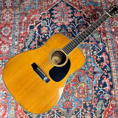1979 Morris D28 Style X-Braced Dreadnought Model WE-40 Shadow Pickup image 2