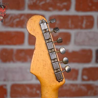 Fender Pre CBS Slab Board Stratocaster Fiesta Red 1960 w/OHSC (Refin/Refret) image 10