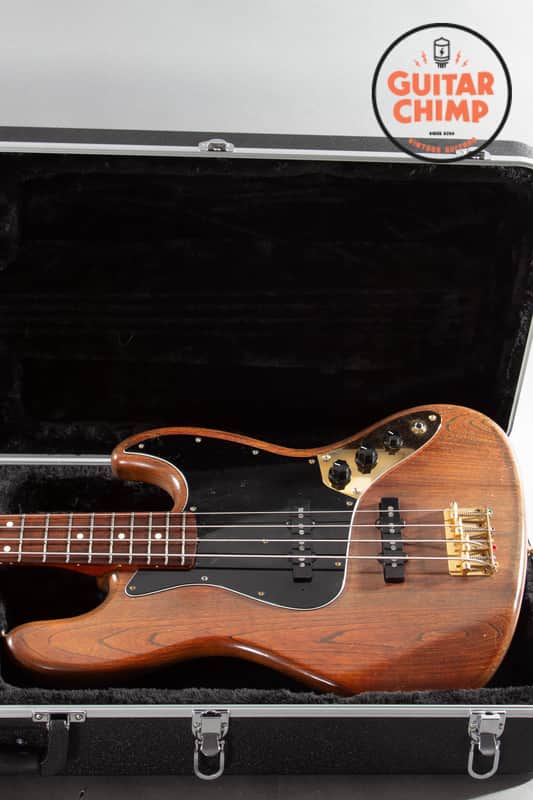 1991 Fender Japan Order Made JB62-65 ’62 Reissue Jazz Bass Walnut MIJ Gold HSC image 1