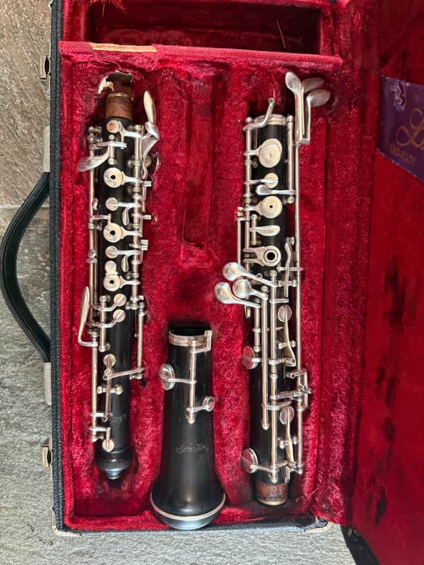 Larilee brand wood  Oboe with case. Made in France image 1