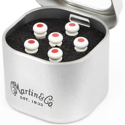 Martin 18APP0004 LUXE Bridge Pins Bone image 1