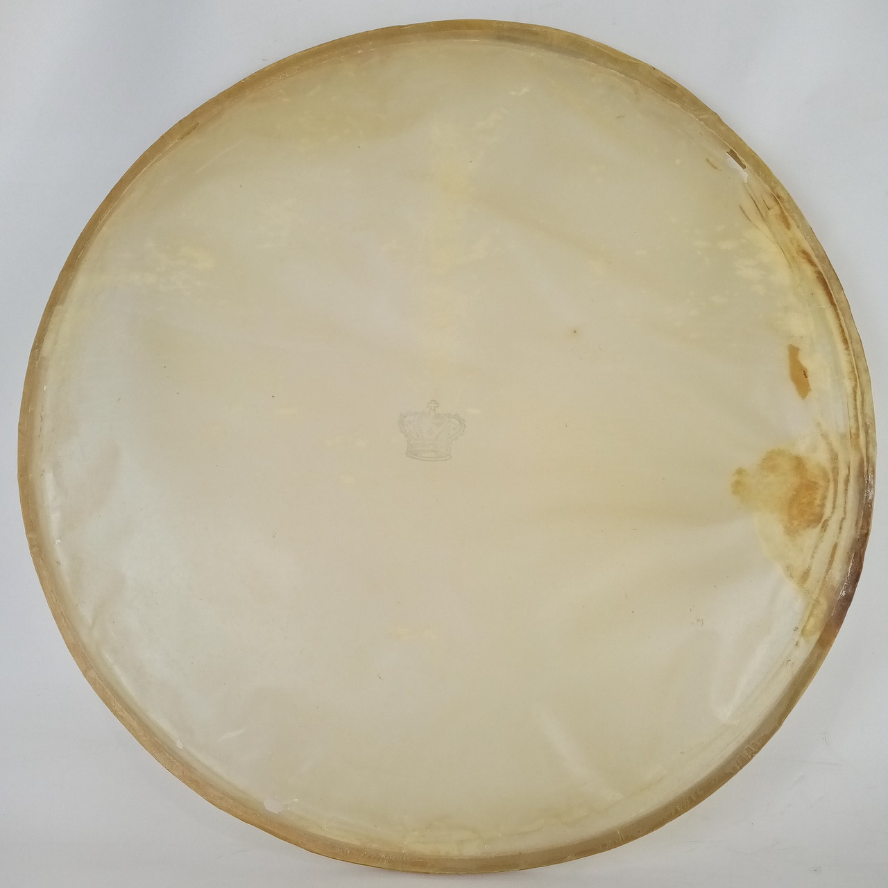Crown 16" Calf Skin Slunk Thin Resonant Marching Snare Drum Head Vintage 50s USA — main photograph
