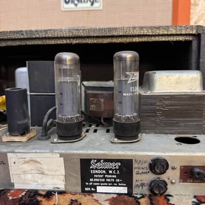 Vintage 1964 Selmer Truvoice Bassmaster 50 Croc Skin Valve Amplifier Head *1960s* image 18