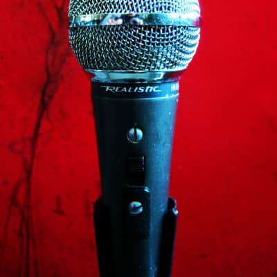 Vintage 1980's Realistic Highball / Shure SM58 Handheld Cardioid Dynamic Microphone Low Z w accessories # 4 image 8