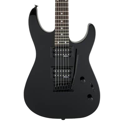 Used Jackson JS Series Dinky JS12 Electric Guitar Gloss Black w/Amaranth FB image 1