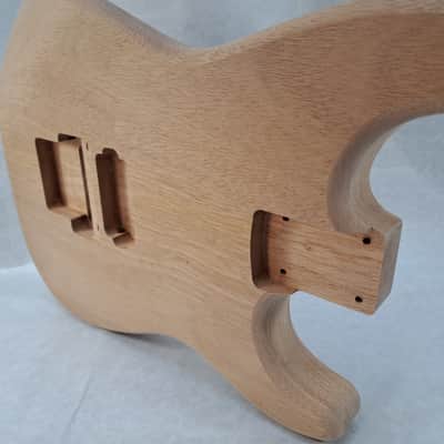 Unfinished Mahogany Hxx guitar body - for Fender Strat Stratocaster neck Floyd Rose J2311 image 7