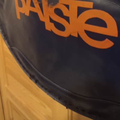 Paiste Rare,Vintage 22" Leatherette Premium Cymbal Bag 1982 - Dark Blue 🔵 / Orange 🧡 image 8