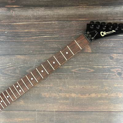80s Charvel by Jackson Model3 Concorde Head Neck TM Logo All Black MIJ image 2