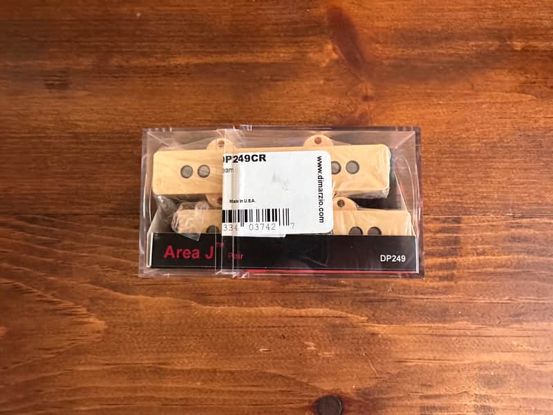 DiMarzio Area J Set Cream DP 249 Fender Jazz Bass Pickups image 1
