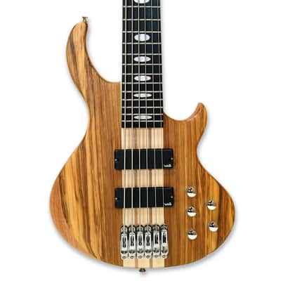 6-String Electric Bass - Wenge & Okoume Body/ Maple Neck (w/ gig bag) image 1
