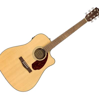 Used Fender CD-140SCE Dread, Nat w/case WN image 1