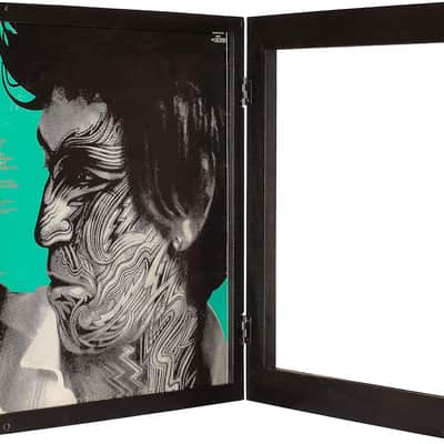 Lot of 3 x KAIU Vinyl Record Frames – Black, Solid Wood Album Frame image 2