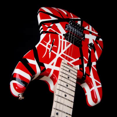 EVH Striped Series LH, R/B/W Electric Guitar SN EVH2111035 image 8