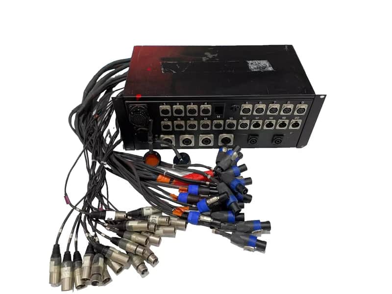 Stage Box W/(2) NL4 (20)XLR and (2)Whirlwind Inputs #8156 (One)THS image 1