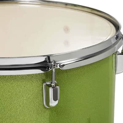 Pacific Drums Center Stage Complete Drumkit, 5 Drum Set, Electric Green Sparkle, 7x10, 8x12, 14x16 Floor, 16x22 Kick, 5x14 Snare (PDCE2215KTEL) image 6