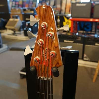 Kinal MK-5 Fretless Left Handed Bass 2000s Natural Cocobolo image 5