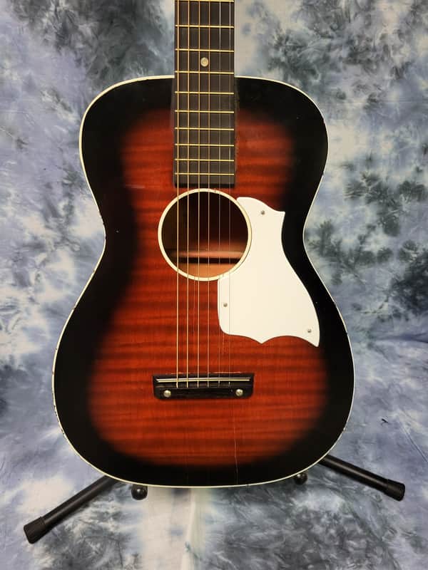 Vintage 1969 Harmony Fender Headstock Stella 3/4 Size Parlor | Reverb