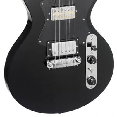 Stagg SVY SPCL BK Silveray Series Special Model Solid Mahogany Body & Neck 6-String Electric Guitar image 1