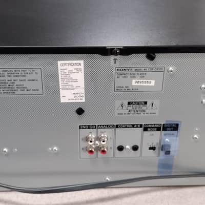 Sony CDP-CX355 300 Disc CD Mega Storage Player Changer (serviced with new belts) image 8