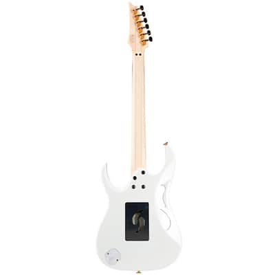 Ibanez PIA3761-SLW Steve Vai Signature 6-String Solid Body Electric Guitar with Rosewood Fretboard, Right-Handed, Stallion White image 8