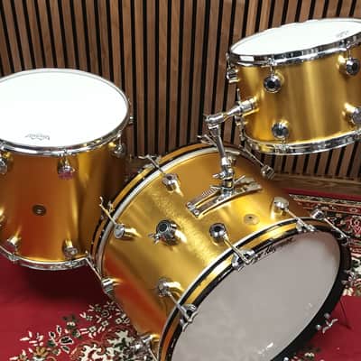 George Hayman Vibrasonic 1960s Shell Pack In Gold Ingot- 22″,13″ & 16″ Bild 11