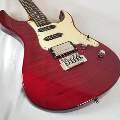 Yamaha Pacifica PAC612VIIFMX Double Cutaway Flame Maple Top H/S/S Electric Guitar, Fired Red image 6