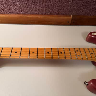 1995 Fender American Standard Stratocaster with Matching Headstock - Burgundy Mist image 7