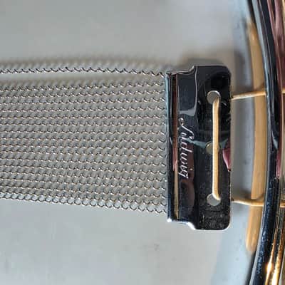 Ludwig No. 400 Supraphonic 5x14" 10-Lug Aluminum Snare Drum with Keystone Badge 1963 - 1969 - Chrome-Plated image 7