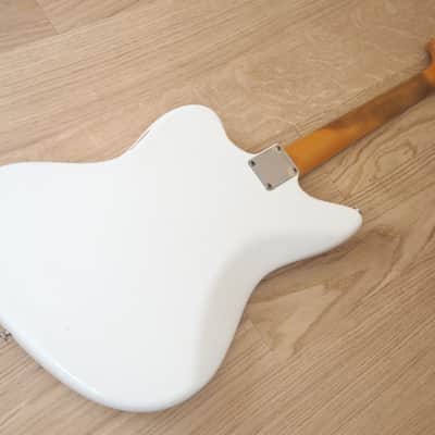 1963 Fender Jaguar Vintage Offset Electric Guitar Pre-CBS Olympic White w/hc image 14