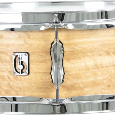 British Drum Co Maverick Maple Snare 5.5″ × 14″ – 10‑Ply Eucalyptus image 1