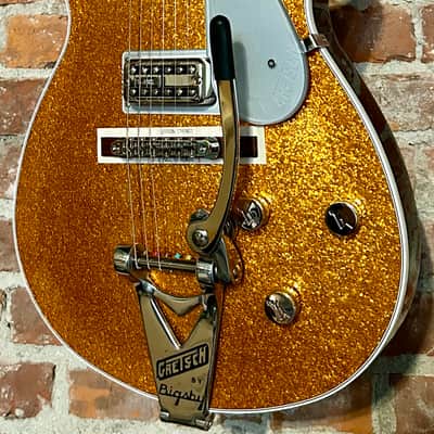 NEW Gretsch G6129T-89 Vintage Select '89 Sparkle Jet with Bigsby Gold Sparkle, "The Chris Cornell Jet" image 1