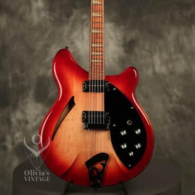 1995 Rickenbacker 360/12 string BT Fireglo w/BLACK hardware + binding!!! image 2