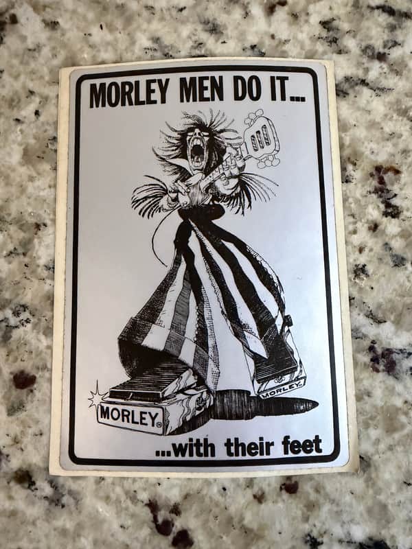 Morley Men Do It With Their Feet Sticker Unstuck 70s Vintage image 1