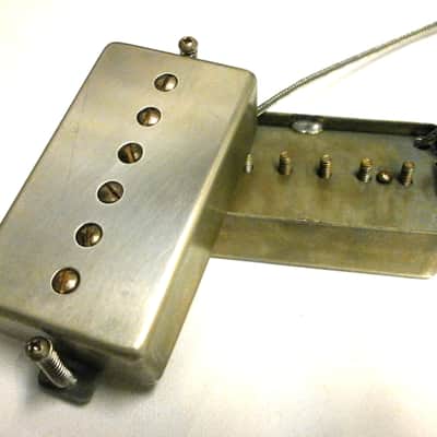 RELIC AGED Humbucker Sized P90 Pickups SET Hand Wound PAF Size Q Bridge Neck by Q pickups image 1