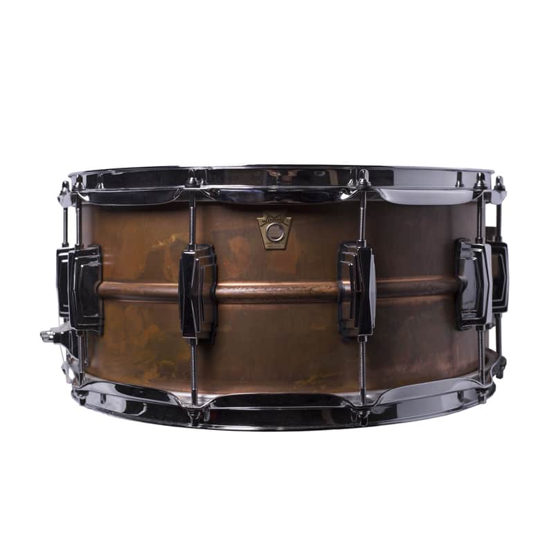 Ludwig LC663 Raw Copper Phonic 6.5x14" Snare Drum image 7