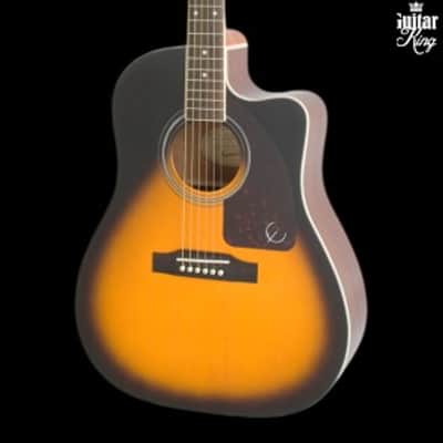 Epiphone J-45 EC Studio Solid Top Ac/Electric Vintage Sunburst image 1