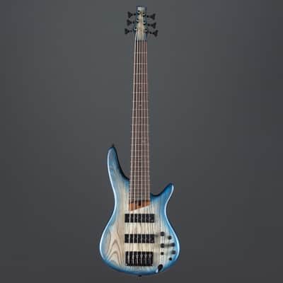 Ibanez Standard SR606E-CTF Cosmic Blue Starburst Flat - 6-String Electric Bass image 2