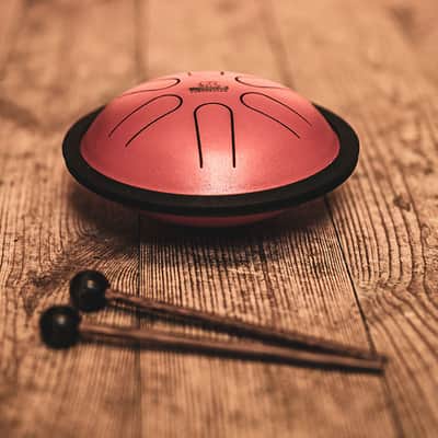 MEINL NINO980R Mini Melody Steel Tongue Drum Red image 3