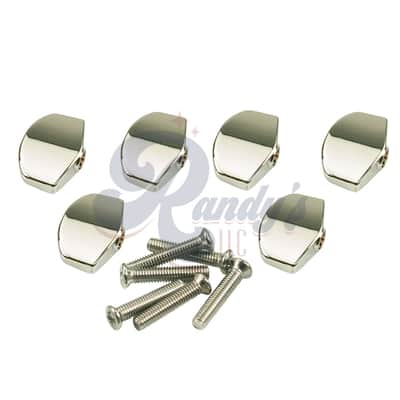 Kluson Replacement Tuner Buttons for Contemporary Diecast Series (6-Pack) Large Traditional - Fits Gibson® CLOSEOUT-Nickel - KTMB01N - Nickel image 3