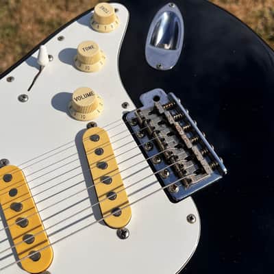 RARE 1987 Fender Japan ST-33M … MEDIUM SCALE LENGTH Stratocaster ... mythical “E-Serial” Era … 24.75" inch Stratocaster = GIBSON feel & Snap)+ Gotoh Magnum Locking Tuners + Fender GIGBAG image 17