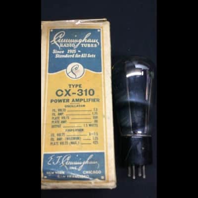 CUNNINGHAM CX 310 (Type 10 , UX 210) Globe Amplifier Vacuum Tube W/ Box S.9794 image 2