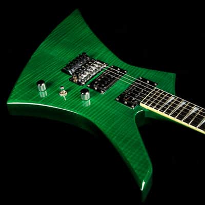 Used 2007 Jackson USA Select Series Kelly Electric Guitar Trans Green image 5