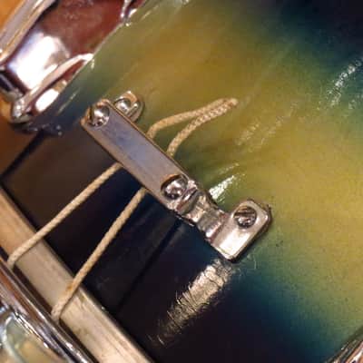 Slingerland 5.5x14 Student Model Snare Drum Blue/Gold Duco 1960 image 5