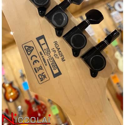 Ibanez RGA42FMDEF Dragon Eye Burst Flat image 12